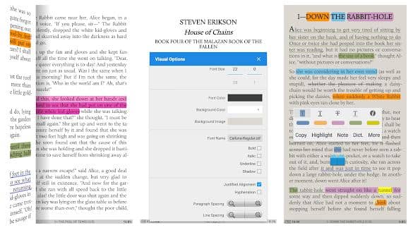 Moon+ reader, aplikasi ebook reader yang bisa digunakan untuk membaca komik