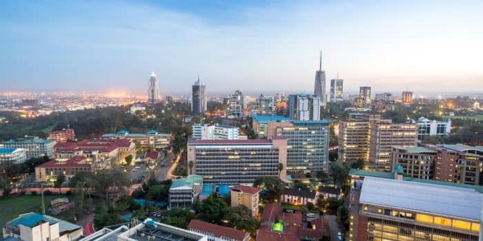 Kota Nairobi di Kenya jadi salah satu kota paling modern di Afrika