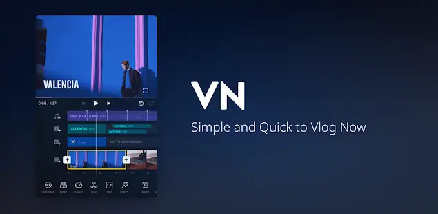 VN Video Editor, video editor tanpa watermark android